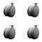 Service Caster 4'' Gray Heavy Duty Floor Safe Twin Wheel Casters Top Plate , 4PK SCC-TP02S100-TPR-GRY-4 - alternate 1
